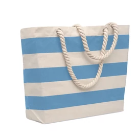 HEAVEN STRIPE Pamut strandtáska 220 g/m², babakék