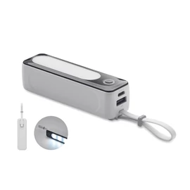POWLIGHT 5000 mAh powerbank COB fénnyel, fehér