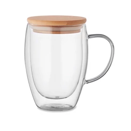 TIROL Duplafalú boroszilikát 350 ml, áttetsző