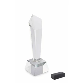 DIAWARD Kristály díj ajándékdobozban, áttetsző