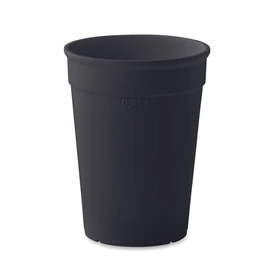 AWAYCUP PP rend.pohár 250 ml, fekete