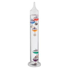GALI Galileo hőmérő üveg 28 cm, áttetsző