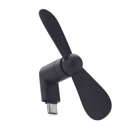 PHAN Hordozható USB ventilátor, fekete