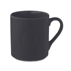 RIBMUG Bordázott kerámia bögre 340 ml, fekete