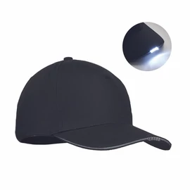 LUZCAP 5 paneles LED sapka 220 g/m², fekete