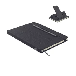 RINBOOK A5 notesz telefontartóval, fekete