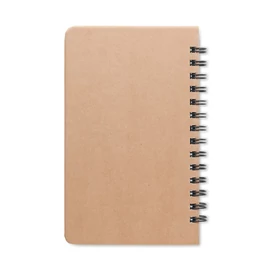 GROWNOTEBOOK™ A5 vonalas fenyő jegyzetfüzet, bézs