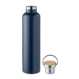 HELSINKI LARGE Duplafalú termosz 1 l, francia tengerészkék