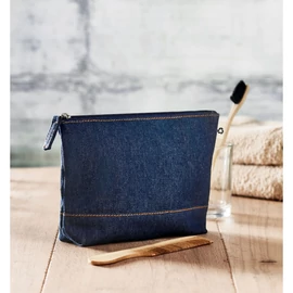 STYLE POUCH Újrahaszn. farmer piperetáska, kék