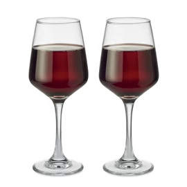 CHEERS 2 db-os borospohár készlet, áttetsző