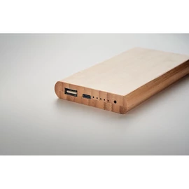 ARENA C 6000 mAh bambusz powerbank, fa