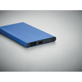 POWERFLAT C 4000 mAh powerbank, C csatl., királykék