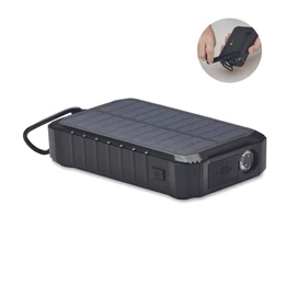 DYA 8000 mAh napelem/dinamós töltő, fekete