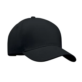 LONG BEACH SINGA 5 panel baseball sapka 260g/m², fekete