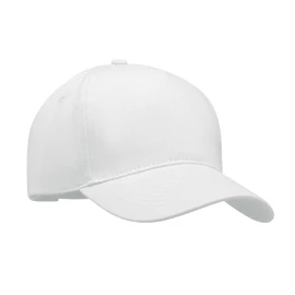 LONG BEACH SINGA 5 panel baseball sapka 260g/m², fehér