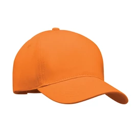LONG BEACH SINGA 5 panel baseball sapka 260g/m², narancssárga
