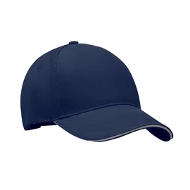LONG BEACH SINGA 5 panel baseball sapka 260g/m², kék/fehér