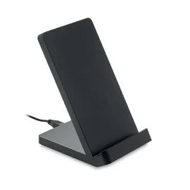 WIRESTAND Bambusz vezeték nélk. töltő 5W, fekete