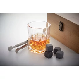 INVERNESS Whisky szett bambusz dobozban, fa