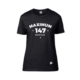 Női kereknyakú póló, fekete – MAXIMUM 147 BREAK