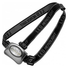Fejlámpa 5 LED-es, ezüst
