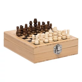 BAMBOO CHESS boros szett sakkjátékkal, barna