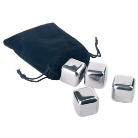 COOLING CUBES jégkocka szett, ezüst, fekete