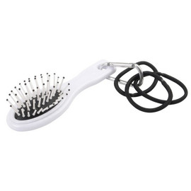 COIFFEUR úti fésű hajgumikkal, fehér, fekete