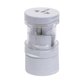 GLOBAL utazó adapter, fehér