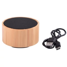 BAMBOO SOUND vezeték nélküli hangszóró, barna, fekete