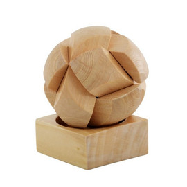 ROUND DEXTERITY puzzle játék labda, barna