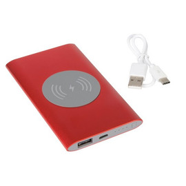 WIRELESS POWER powerbank, piros