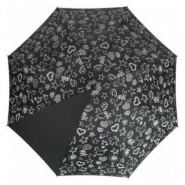 Színváltó automata esernyő, fekete