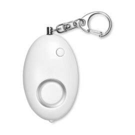 ALARMY Mini riasztó kulcstartóval, fehér