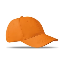 BASIE APOLLO 6 panel baseball sapka 160g/m², narancssárga