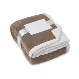 ZERMATT Korall gyapjú/sherpa takaró, khaki