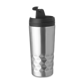 TAMPAS Duplafalú úti bögre 280 ml, matt ezüst