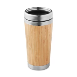 RODEODRIVE+ Duplafalú bambusz úti bögre 400ml, fa