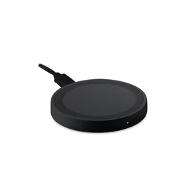 WIRELESS PLATO Kerek vezeték nélküli töltő 5W, fekete