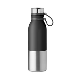 ICELAND Duplafalú kulacs, 600 ml, fekete