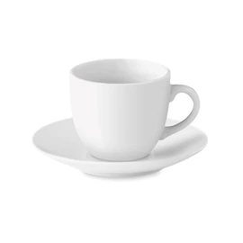 ESPRESSO Eszpresszó csésze aljjal 80 ml, fehér