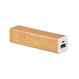 POWERBAM 2200 mAh bambusz powerbank, fa