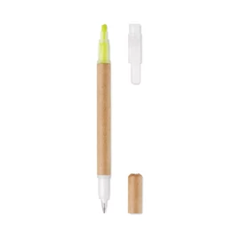 DUO PAPER 2 az 1-ben karton golyóstoll, sárga