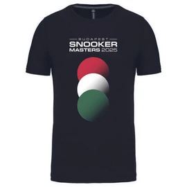 Budapest Snooker Masters póló, fekete - DESIGN 1