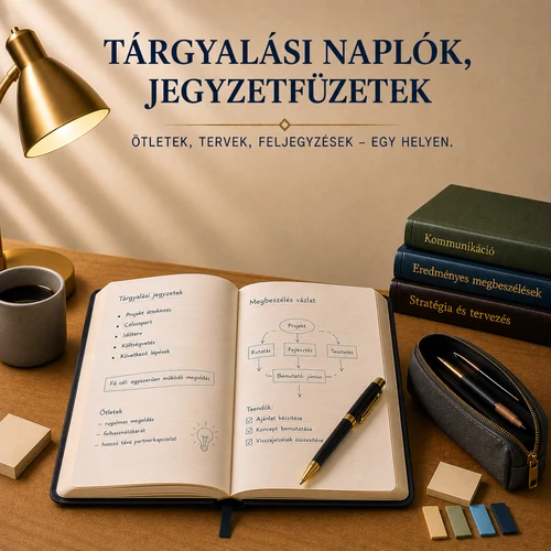 Tárgyalási naplók, jegyzetfüzetek