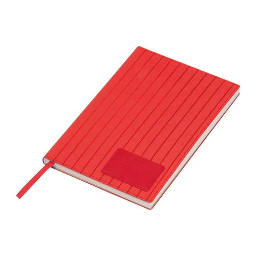 A5 PU borítású "Stripes" jegyzetfüzet, piros