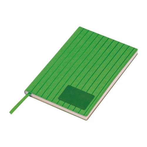 A5 PU borítású "Stripes" jegyzetfüzet, zöld