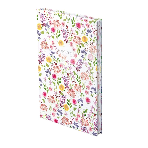 "404 Notes found" jegyzetfüzet - A5 Flowers white