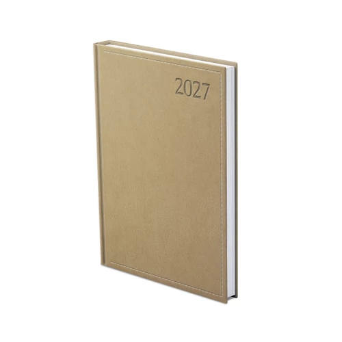 Traditional A4 heti határidőnapló bézs - 2027