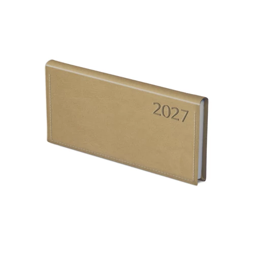 Traditional fekvő zsebnaptár bézs - 2027